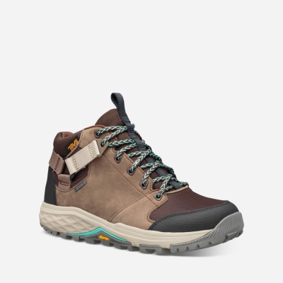 Teva Grandview GTX - Women's Teva Boots - Chocolate | India (NDRF27908)